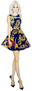 😏 Mode, Frau, Kleid, Stil, Illustration, High Heels telegram sticker