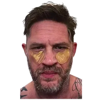 🥱 Tom Hardy attore, celebrità, mascherina, uomo, ritratto telegram sticker