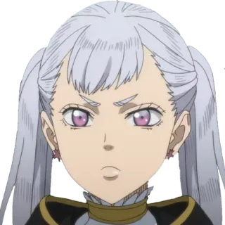 😠 Noelle Silva Black Clover anime, black clover, noelle silva, mage, magic, cute, girl whatsapp sticker