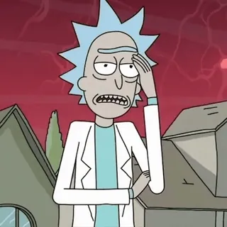😐 Rick Sanchez Rick and Morty Rick Sanchez, Rick and Morty, Cartoon, Erwachsenenanimation, Wissenschaftler, Lustig, Charakter whatsapp sticker