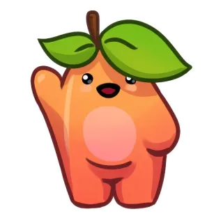 Applepeach dude whatsapp stickers