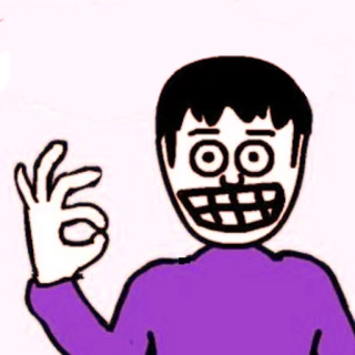 😁 dessin animé, personnage, geste, ok telegram sticker
