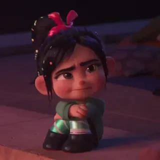 🐽 Vanellope von Schweetz Wreck-It Ralph Desenho animado, Animado, Personagem, Vanellope, Ralph, Disney whatsapp sticker