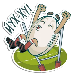 Rugby Melon by @rugby_stickers telegram stickers