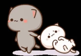 😃 Katze, niedlich, entzückend, animiert, Cartoon telegram sticker