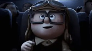 😎 Russell Up animiert, Disney, Pixar, Abenteuer, Entdecker, Flieger, Brille telegram sticker