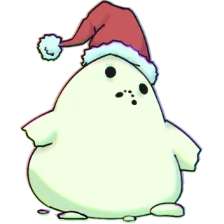 ❄️ weihnachten, blob, süß, weihnachtsmütze, urlaub, winter telegram sticker