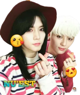 💕 NU'EST K-pop, Musique, Groupe, NU'EST, Célébrité, Coréen telegram sticker