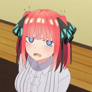 🦋 Nino Nakano The Quintessential Quintuplets Anime, Nino Nakano, The Quintessential Quintuplets, Personaje, Chica telegram sticker