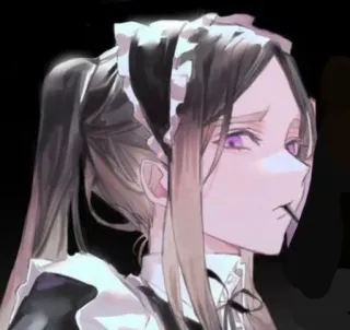 😒 Anime, Maid, Personnage, Portrait telegram sticker