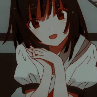 🧿 Anime, Mädchen, Schuluniform, Süß, Manga telegram sticker