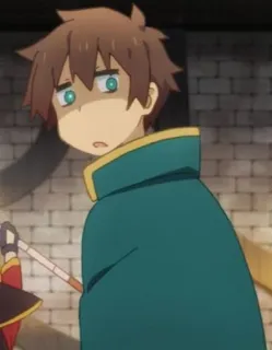 😳 Kazuma Satou KonoSuba Anime, Kazuma, KonoSuba, Isekai, Divertente telegram sticker