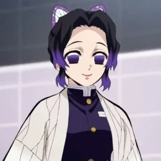 🦋 Shinobu Kocho Demon Slayer Аниме, Клинок, рассекающий демонов, Шинобу Кочо, Манга, Мультфильм, Японская анимация whatsapp sticker