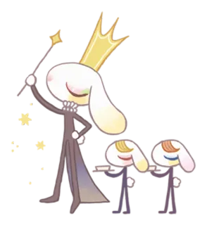🤴 卡通, 皇冠, 角色, 国王, 魔法 telegram sticker