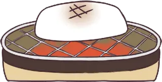 🍢 еда, десерт, сладкое, торт, выпечка, лакомство whatsapp sticker