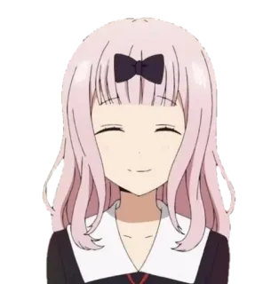 🙂 Chika Fujiwara Kaguya-sama: Love Is War 动漫, 藤原千花, 辉夜大小姐, 可爱, 女孩 telegram sticker