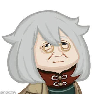 💠 @HAWKS мультфильм, старуха, иллюстрация, персонаж telegram sticker