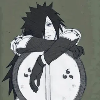 😈 Madara Uchiha Naruto anime, manga, Madara Uchiha, Naruto, character, fan art telegram sticker