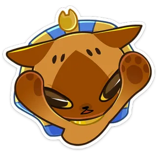 😳 猫, 犬, 動物, かわいい, 漫画, ステッカー, エジプト telegram sticker