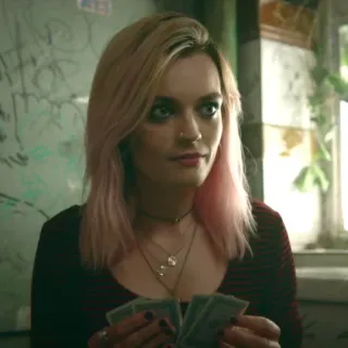 🌸 Maeve Wiley Sex Education Maeve, Sex Education, Emma Mackey, dinero, efectivo, Netflix telegram sticker