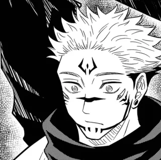 😐 Sukuna Jujutsu Kaisen Manga, Anime, Hechicero, Demonio telegram sticker