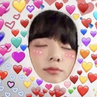 😊 hearts, love, emoji, cute, affection, face, person telegram sticker