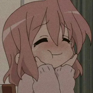 ☺️ Anime, Carino, Ragazza, Kawaii, Cartone animato, Felice telegram sticker
