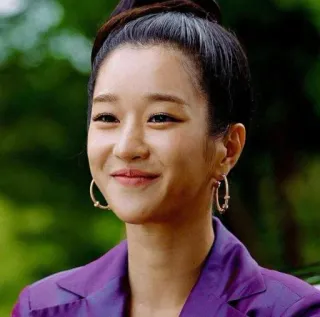 😃 여자, 인물 사진, 보석, 보라색, 사람, 얼굴 telegram sticker