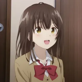 🙃 anime, girl, school uniform, cute telegram sticker