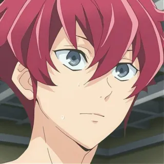 ⛸️ Anime, Rote Haare, Männlich, Charakter, Porträt, Junge whatsapp sticker