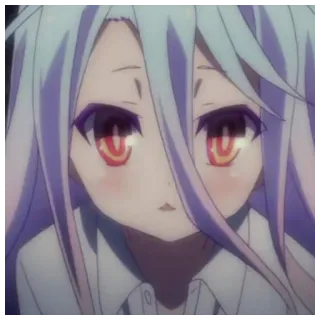 💊 Shiro No Game No Life Anime, Shiro, No Game No Life, Carino, Ragazza, Manga, Kawaii telegram sticker