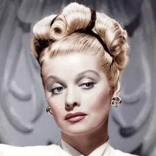 ➿ Lucille Ball I Love Lucy Lucille Ball, atriz, celebridade, loira, vintage, retro, retrato telegram sticker