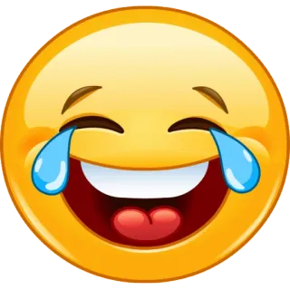 😀 Emoji, Lachen, Weinen, Glücklich, Gesicht, Freude, Sticker telegram sticker