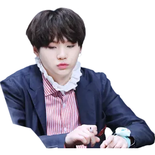 😙 Suga Suga, BTS, K-pop, piosenkarz, muzyka telegram sticker