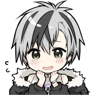 🥺 аниме, манга, парень, плачет, грустный, каваий, милый telegram sticker