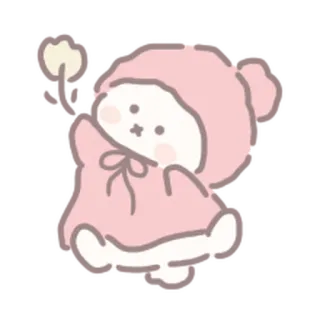 🍼 słodkie, zwierzę, niedźwiedź, różowy, kreskówka, ilustracja telegram sticker