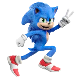 🦔 Sonic Соник Ёж, Персонаж видеоигр, Синий ёж, Бег, Мультяшный персонаж telegram sticker