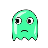 😧 Geist, Cartoon, Süß, Gruselig, Figur, Animation telegram sticker