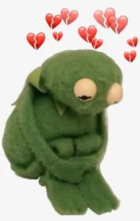 Kermit by @eplussl whatsapp stickers