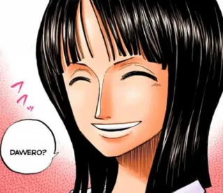 😄 Nico Robin One Piece DAWERO? Anime, One Piece, Nico Robin, Manga telegram sticker