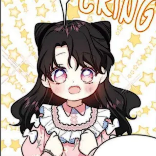 🐈‍⬛️ bambino, carino, ragazza, anime, manga whatsapp sticker