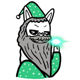 🧙‍♂️ mago, desenho animado, engraçado, magia, meme, personagem, fantasia whatsapp sticker