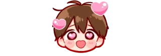 😍 Anime, Manga, Kawaii, Słodkie, Serca, Miłość, Kreskówki telegram sticker