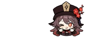 🌟 Hu Tao Genshin Impact Anime, Video game, Fofo, Hu Tao, Genshin Impact, Waifu, Adesivo telegram sticker