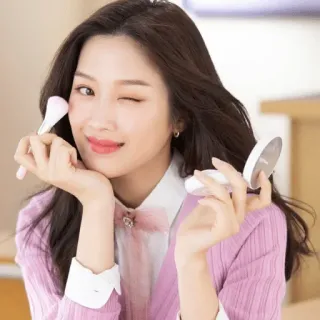 😉 kecantikan, makeup, wanita, kedipan, kosmetik, kuas telegram sticker
