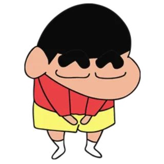 🙇‍♂ Shin-chan Nohara Crayon Shin-chan Anime, Kartun, Karakter, Shin-chan, Lucu telegram sticker