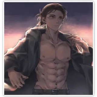 Eren Yeager SNK telegram stickers