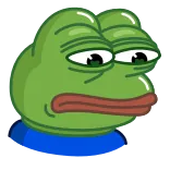 😔 Pepe the Frog Meme, Frosch, Traurig, Internet whatsapp sticker
