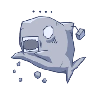 😀 monstre, créature, dessin animé, illustration telegram sticker