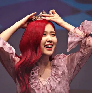 🥀 Rose ロゼ, BLACKPINK, Kポップ, 歌手, 王冠, アイドル, 女性 telegram sticker